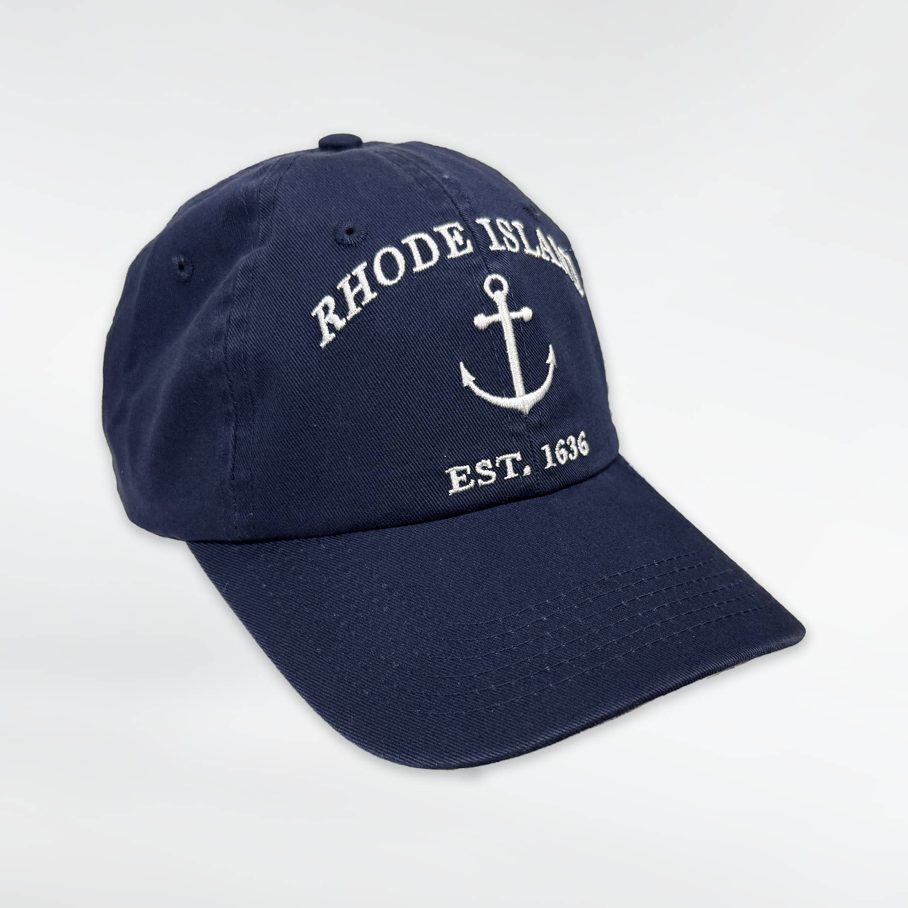 Commonwealth Souvenirs - Wholesale Baseball Cap - Unisex - Rhode Island Anchor Navy Baseball Cap