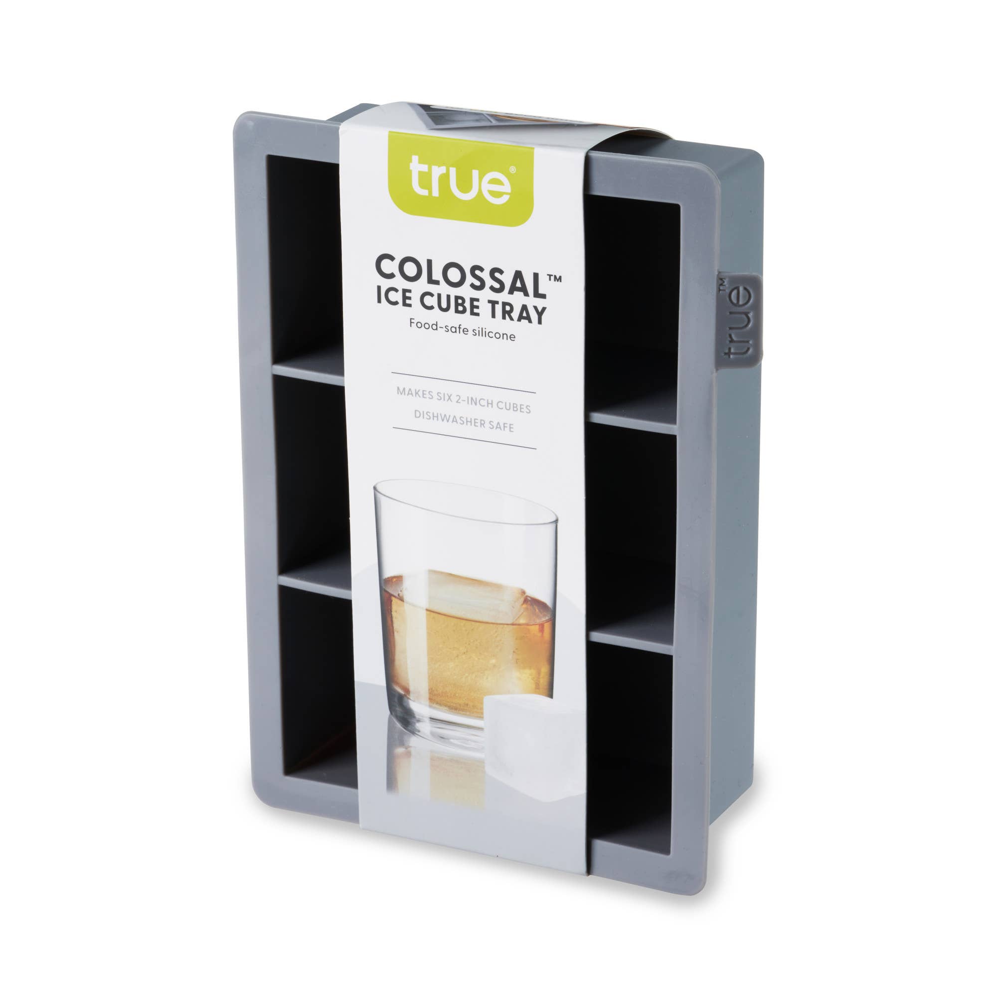 TRUE - Vente Bacs/moules à glaçons - Plateau à glaçons en silicone colossal de 2 pouces gris ou rouge2