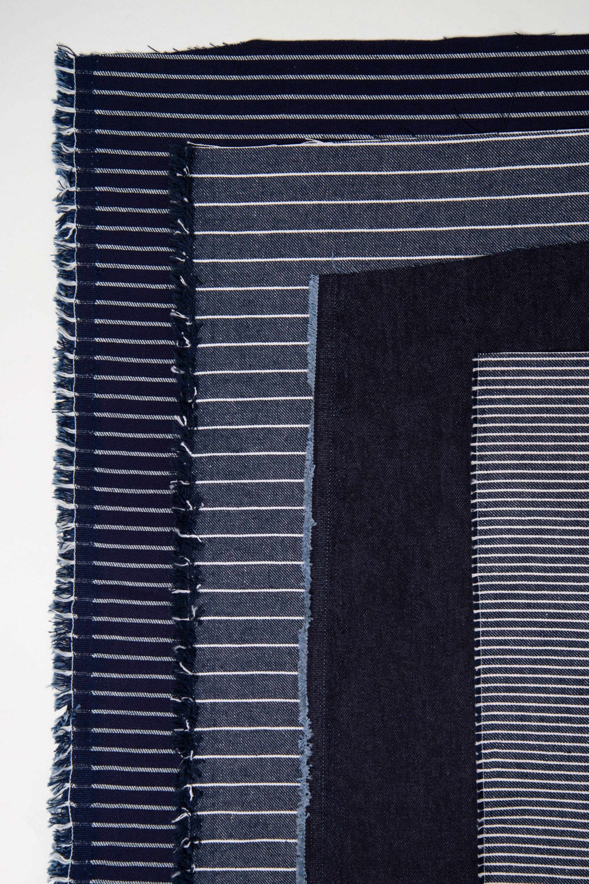 Atelier Brunette - Fabrics & Sewing Patterns Shop - Vente Tissu - Tissu "Denim Stripes Mid Blue"4