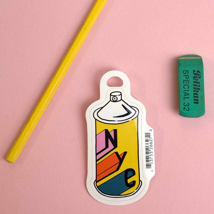 Jacqueline Colley - Wholesale Sticker - NYC Spray Paint Can Sticker2