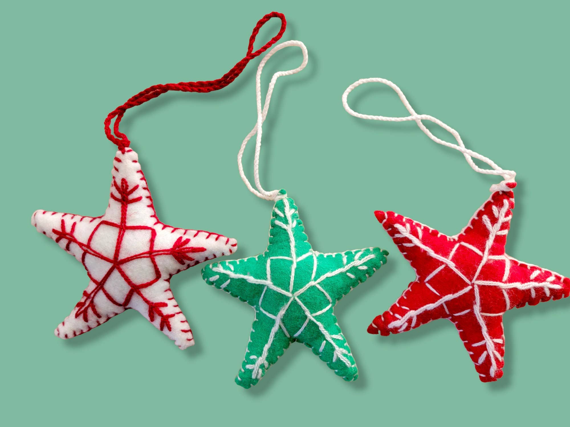 Mom And Pup Co. - Wholesale Ornament Set - Mexican Christmas Ornaments - Felted Christmas Ornaments Set5