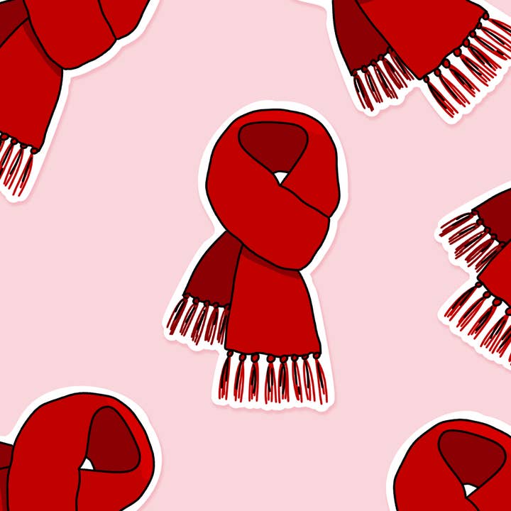 Footnotes - Venta al por mayor Pegatina - Bufanda roja, pegatina inspirada en Taylor