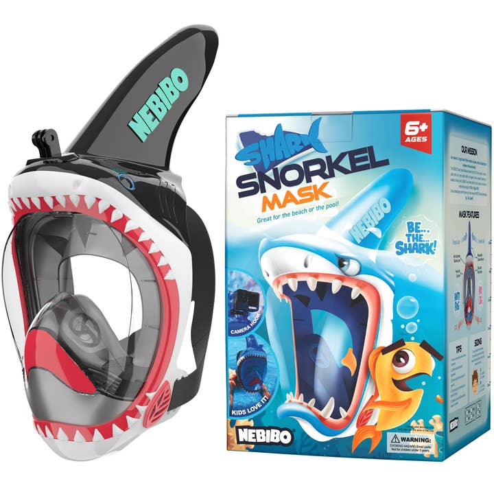 NEBIBO - Wholesale Beach/Pool Toy - Kids & Baby - Shark Snorkel Mask for Kids12