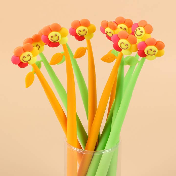 BCmini - Wholesale Pen - 22702 Happy Flower Wiggle Gel Pen-483