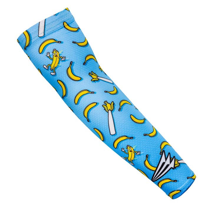 Nukes 'N Naners Bananas Baseball HyperDri Performance Compression Sleeve for wholesale by Seamhead Swag