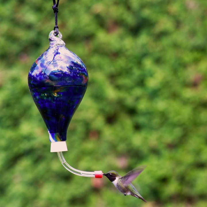 Lake Superior Art Glass - Wholesale Bird Feeder - Blown Glass Hummingbird Feeders1