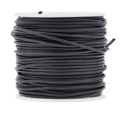 Mandala Crafts - Wholesale Craft Supplies - Mandala Crafts Round Cowhide Genuine Leather String Cord, Natural Rawhide Rope for Jewelry Making, Kumihimo Braiding, Shoelaces35