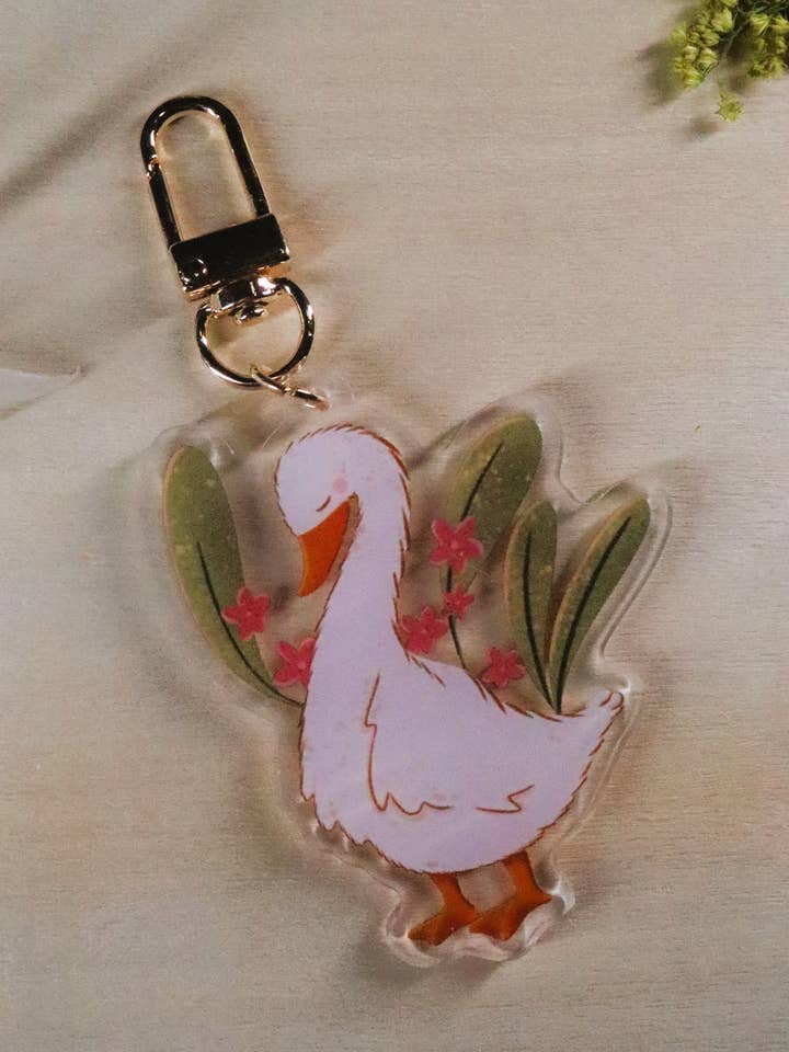 Llavero de Plumas y Flores para venta al por mayor de cozychillart