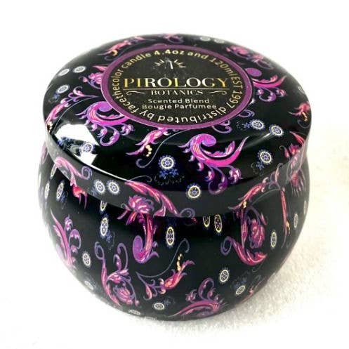 WHITE TEA DECORATIVE TIN CANDLE 4.4 OZ for wholesale by Pirology Botanics