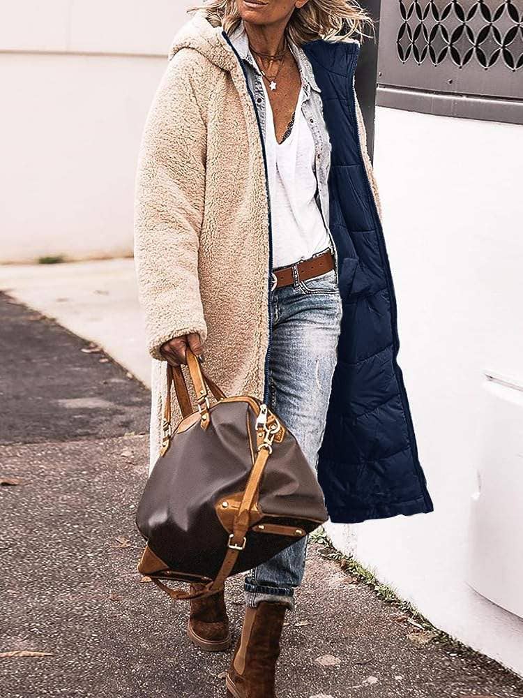 Flarix - Wholesale Jacket - Women's - Cozy Sherpa-Lined Long Puffer Coat24