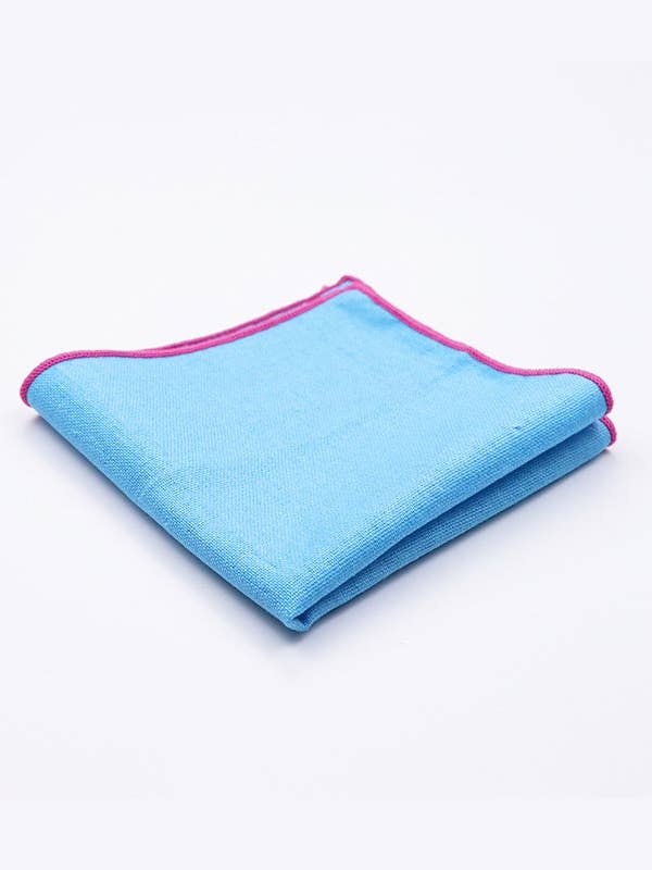 Pochette da Taschino Blu n°2 in Lino «Basile» per la vendita all'ingrosso da parte di Unipap's