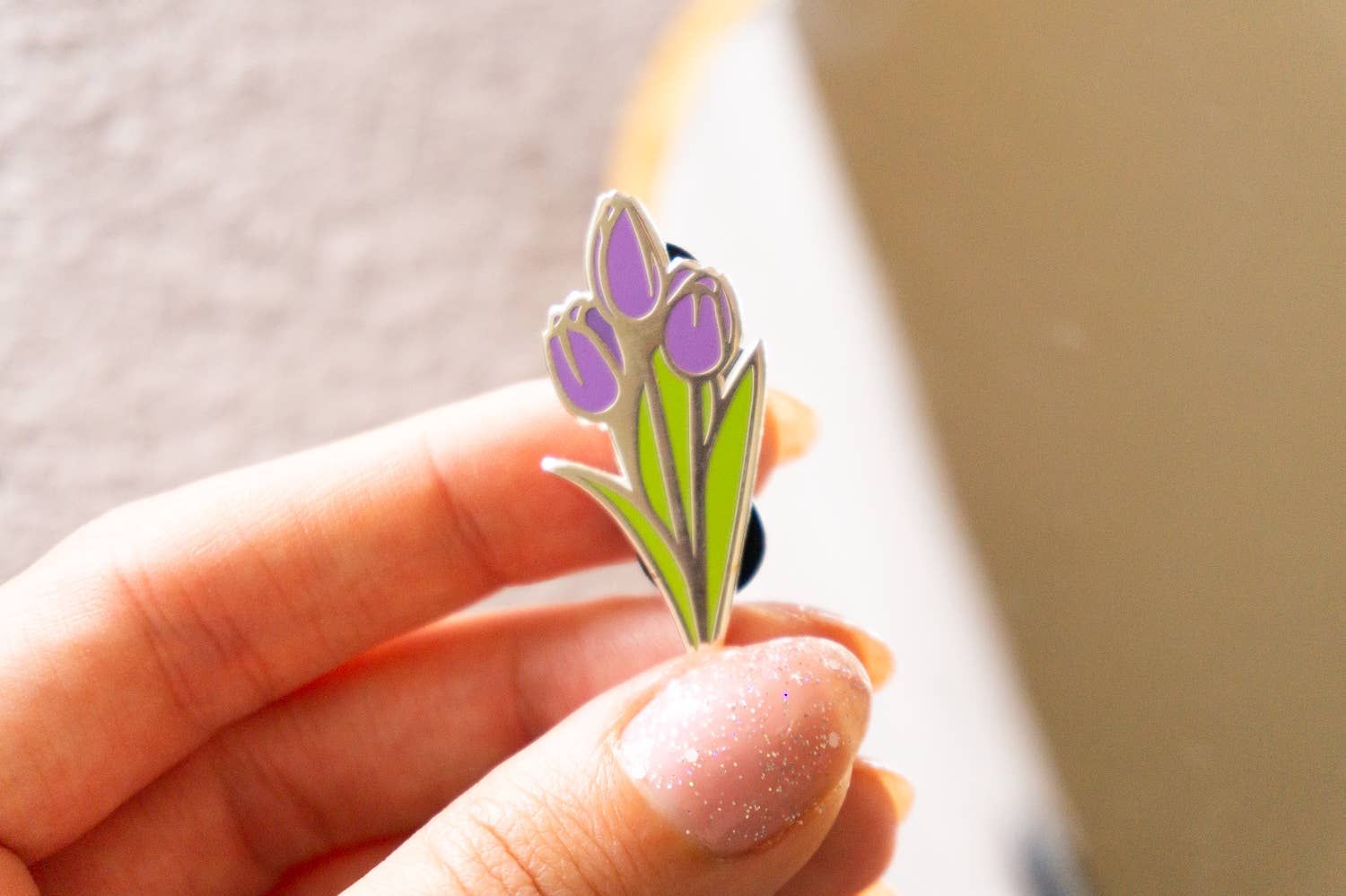 Creative Goodie – Großhandel Anstecker/Button – Tulpen Harte Emaille-Pin Pflanznadel Zimmerpflanzen-Emaille-Pin4