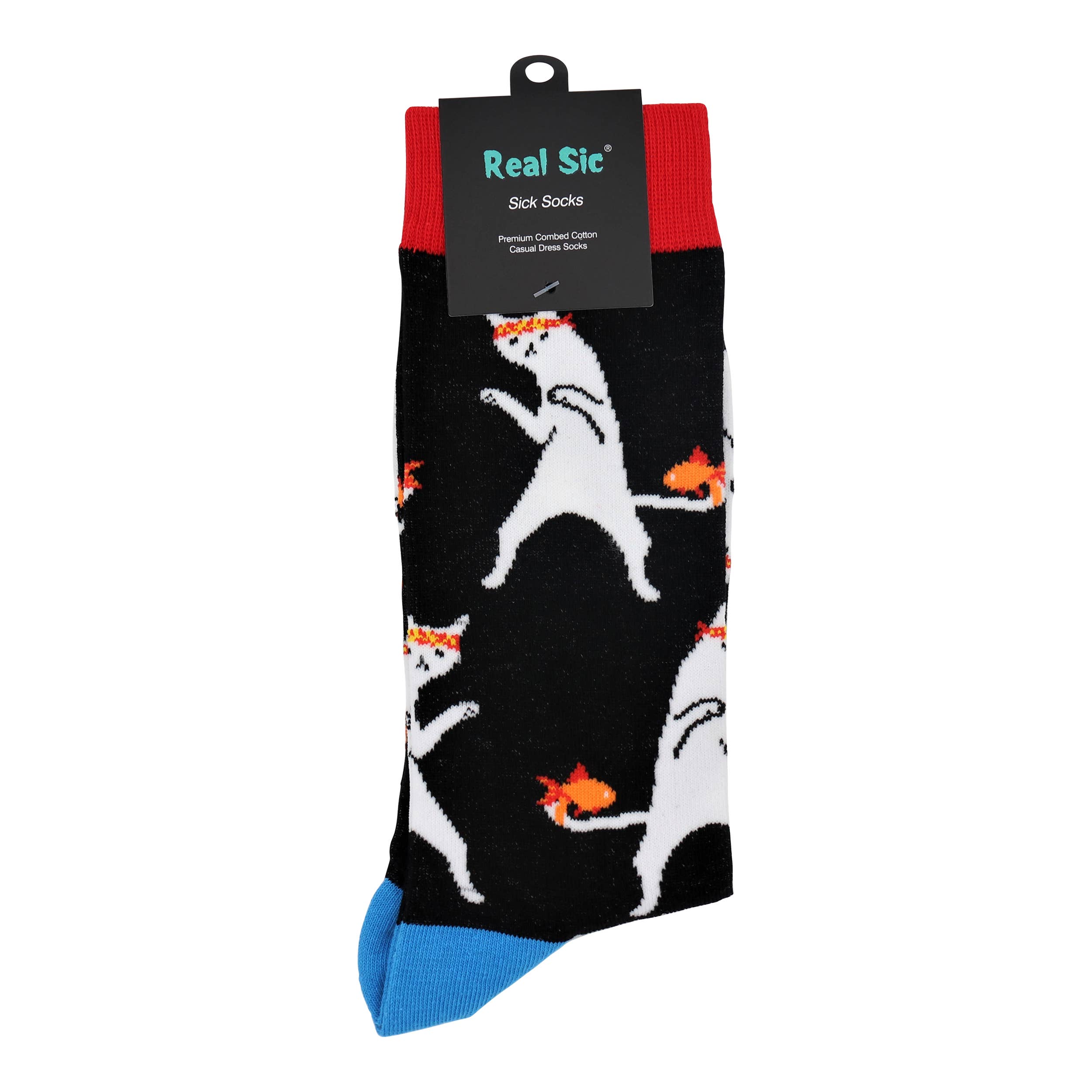 Real Sic - Vente Chaussettes – unisexe - Chaussettes de maladie - Chaussettes de karaté chaton pour homme et femme3