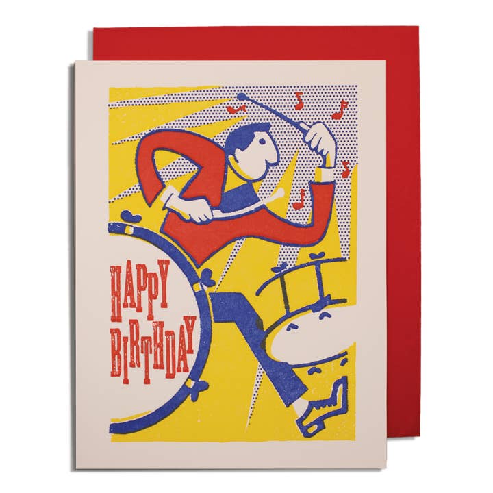 Archivist Gallery - Wholesale Birthday Card - Birthday Drummer | Birthday - Greeting Card