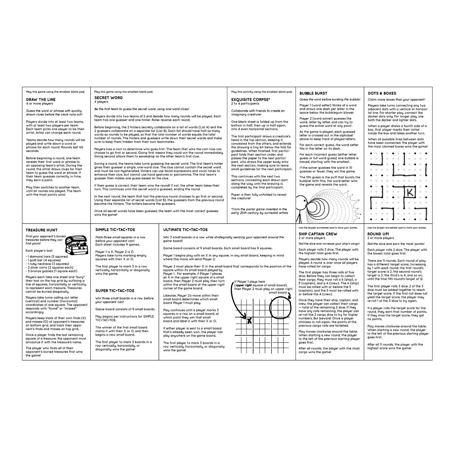 Three by Three Seattle - Wholesale Board Game - jOTBLOCK stacked pads games set4
