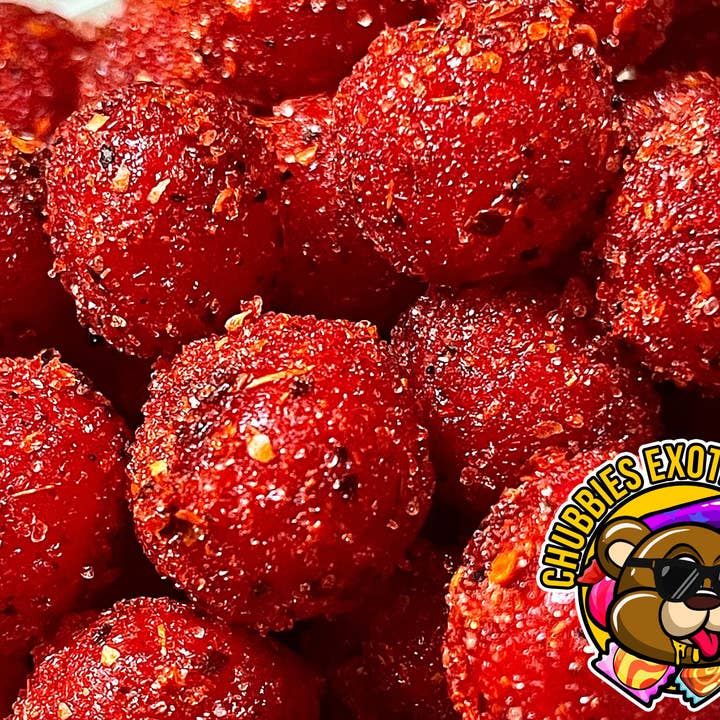 CHUBBIES EXOTIC SNACKS - Vendita all'ingrosso Caramelle gommose - Cherry Sours: Dulce Enchilados - Caramelle speziate - Chamoy Candy1