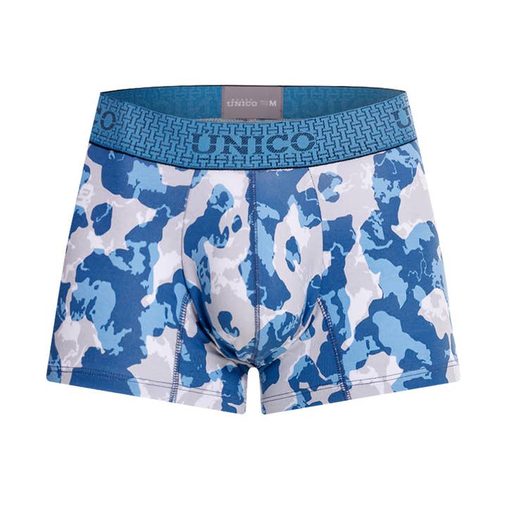 BOXER TRUNKS VINILO BLUE for wholesale by Mundo Único