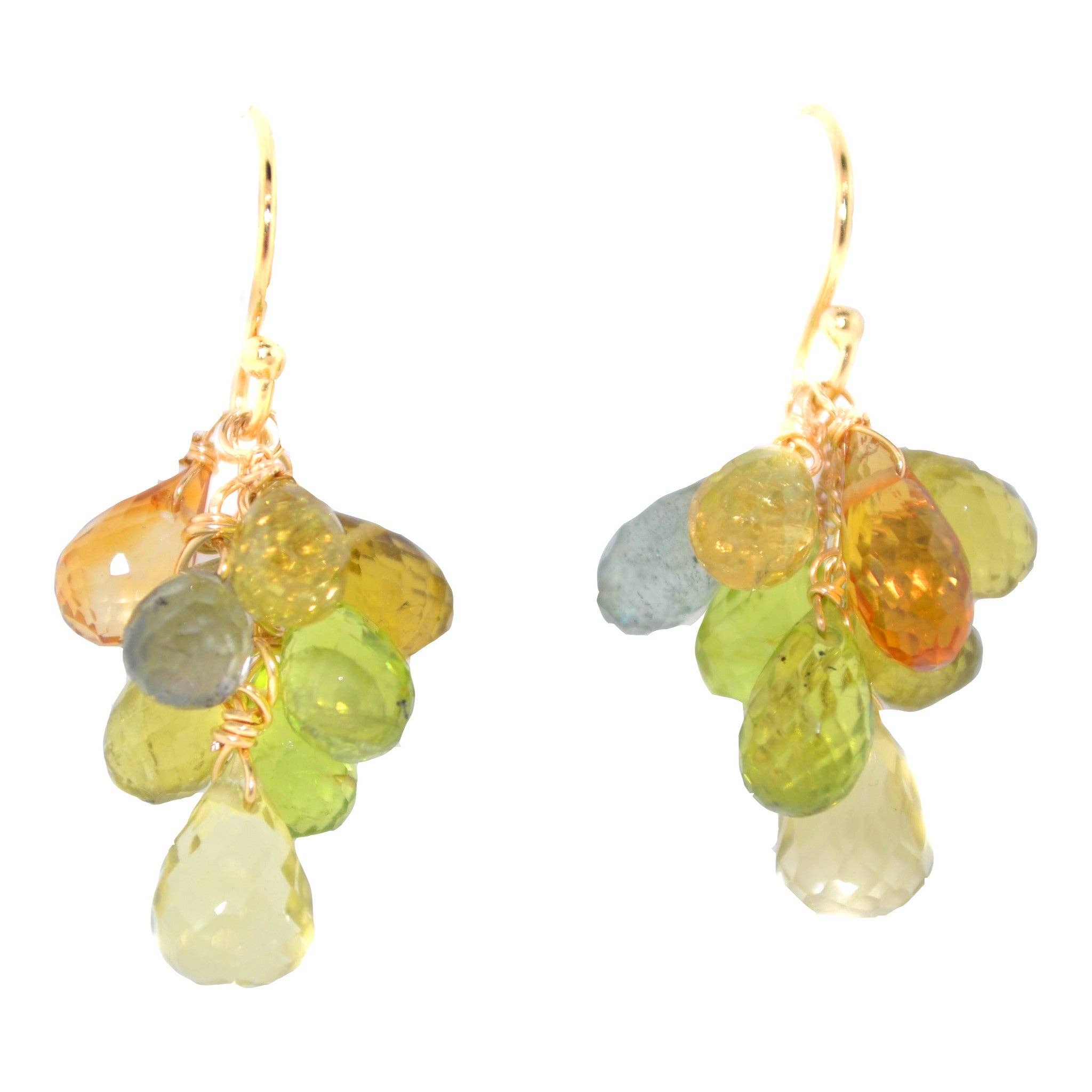Mabel Chong - Wholesale Dangle Earrings - Petite Clusters in Greenery0