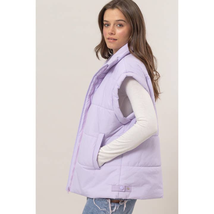 HYFVE - Wholesale Outerwear Vest - Women's - HF25A931-Oversized Puffer Vest