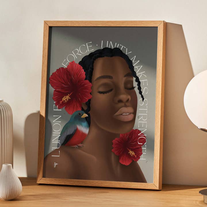 la designs - Wholesale Art Print - Unity in Strength — Modern Cultural Portrait Print3