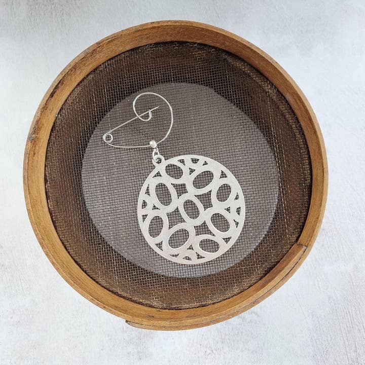 Spilla a forma di spirale astratta a forma di ciottoli, 14 per la vendita all'ingrosso da parte di Zamsoe