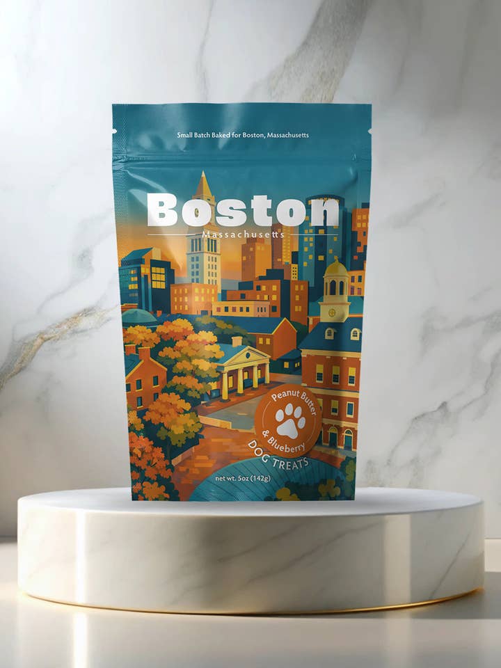 Boston Souvenir Dog Treats - 5oz Small-Batch for wholesale by Neoteric Brands