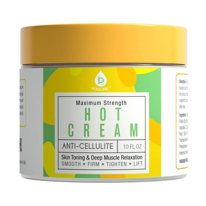 Pursonic - Venta al por mayor Cremas hidratantes antiedad - Crema caliente anticelulítica 10 oz.0