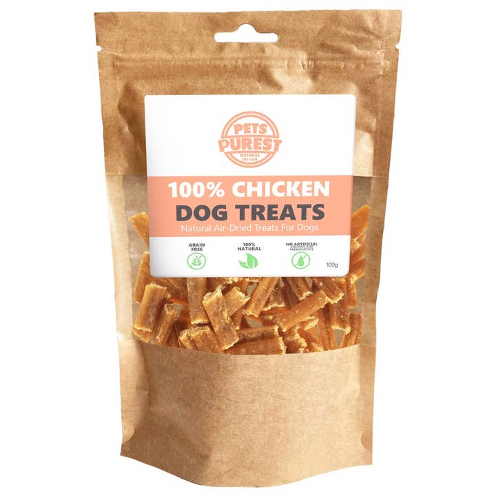 Pets Purest Natural Dog Treats - 100% Pure Raw Air-Dried Chi for wholesale by Pets Purest