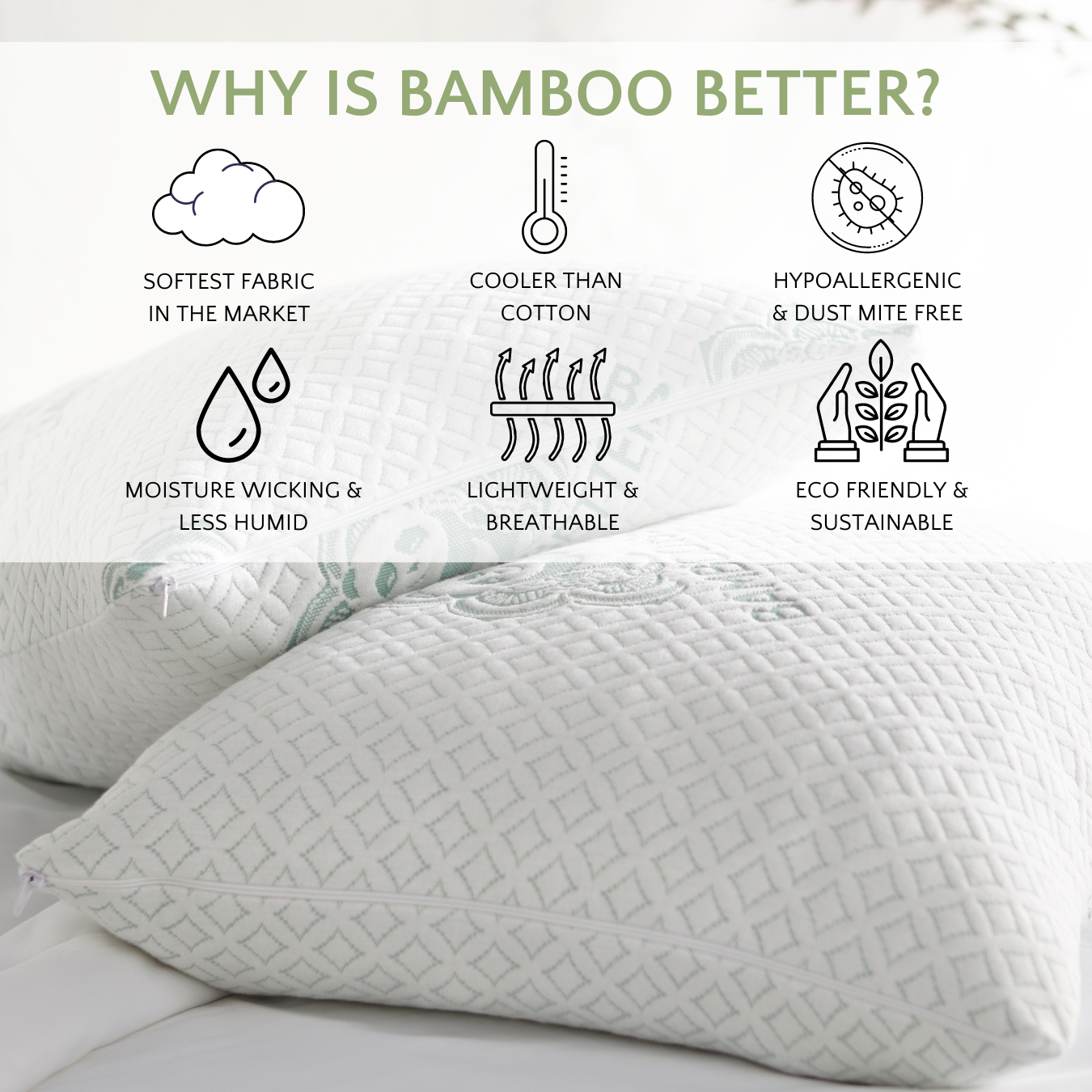 Bamboo Is Better - Wholesale Bedding Pillow - Bamboo Viscose Bed Pillow - Fully Adjustable & Cooling4
