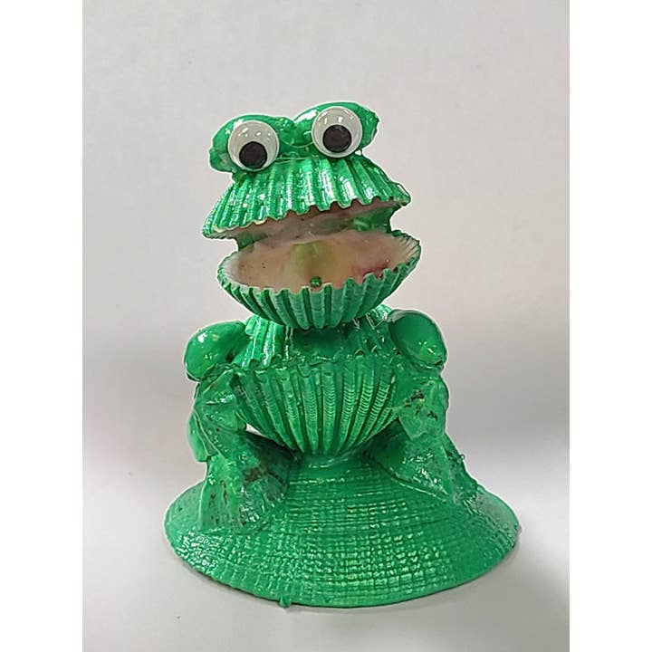 SHELL FROG FIGURINE for wholesale by Darlene's Shells