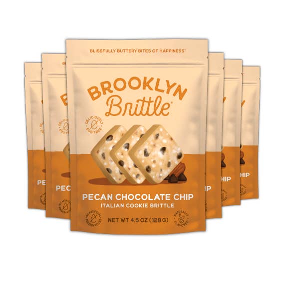 Brooklyn Brittle - Wholesale Cookie - Italian Cookie Brittle – Pecan Chocolate Chip | Pouch Bag2
