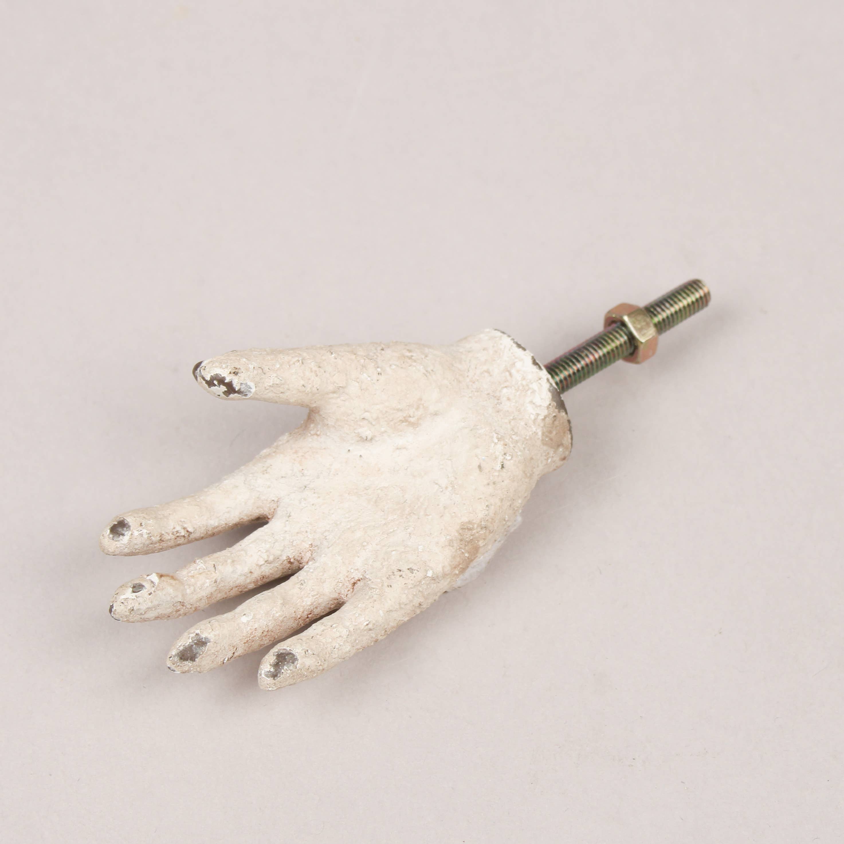 Originals International Ltd – wholesale Knob/pull – Antique-Style White Hand Drawer Knob – Decorative Handle1