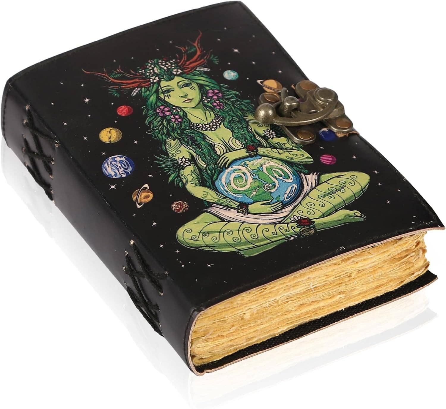 Tuzech Leather – wholesale Journal och dagbok – TUZECH läderklätt anteckningsbok med grimoirestil och ojämna kanter för män och kvinnor9