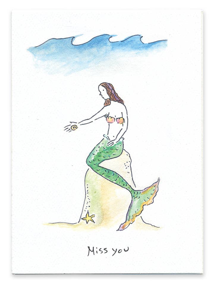 Miss You - Tarjeta Thinking of You 100% reciclada para venta al por mayor de Rosie’s Wonders Connection Cards