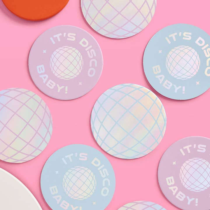 xo, Fetti - Wholesale Disposable Coasters - Disco Party Paper Cup Coasters,Birthday Party Decor,Supplies3