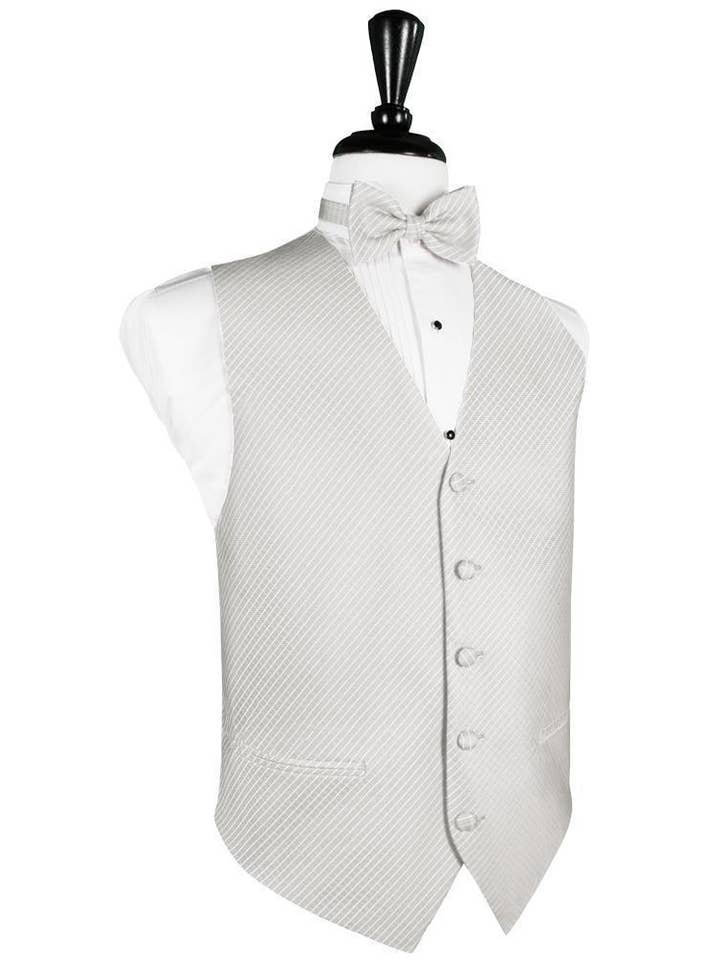 Platinum Palermo Tuxedo Vest for wholesale by Cardi International