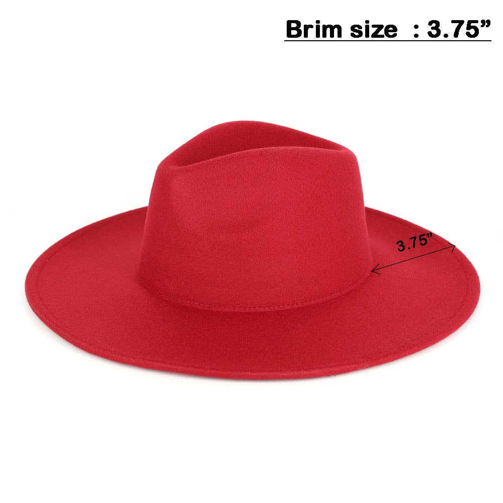 Sensibling Corp. - Vente Chapeau en feutre - femme - Chapeau Fedora à Large Bord Structuré et Solide5