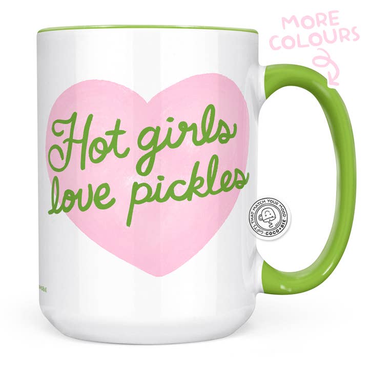 Varmt tjejer älskar pickles mugg - Pickle älskare mugg, dillpickles för wholesale av coco+bie designs