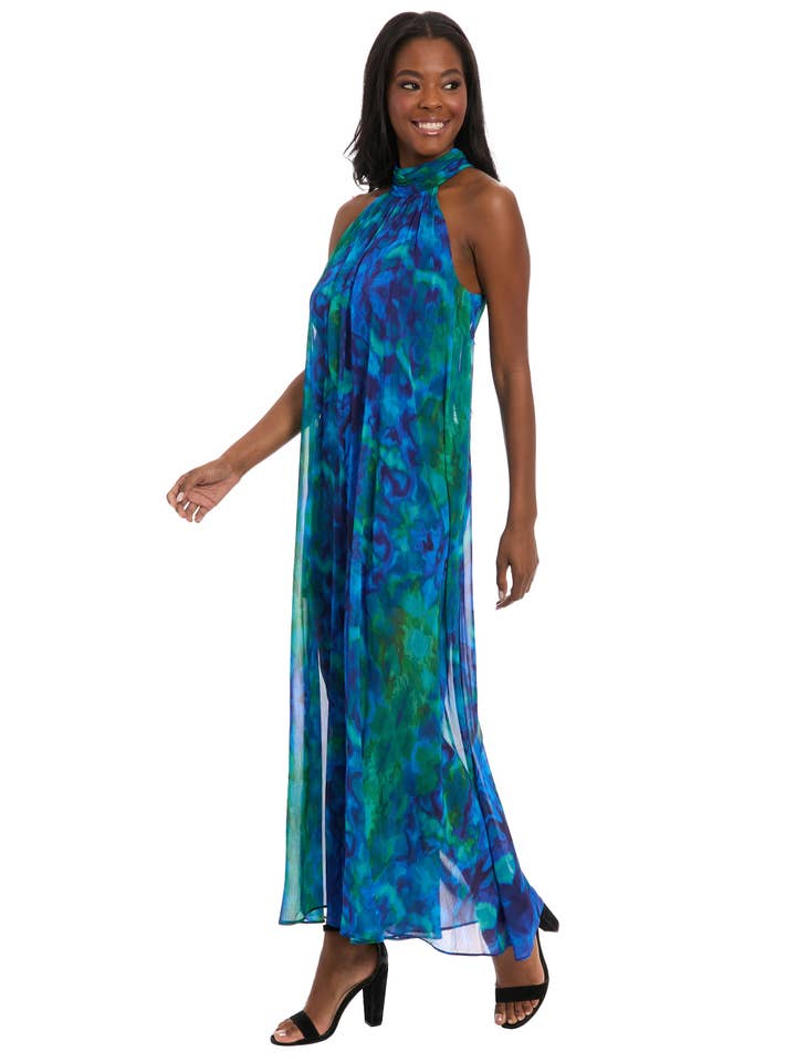 Maggy London Group - Wholesale Jumpsuit - Women's - FLOWY WIDE LEG HALTER JUMPSUIT4