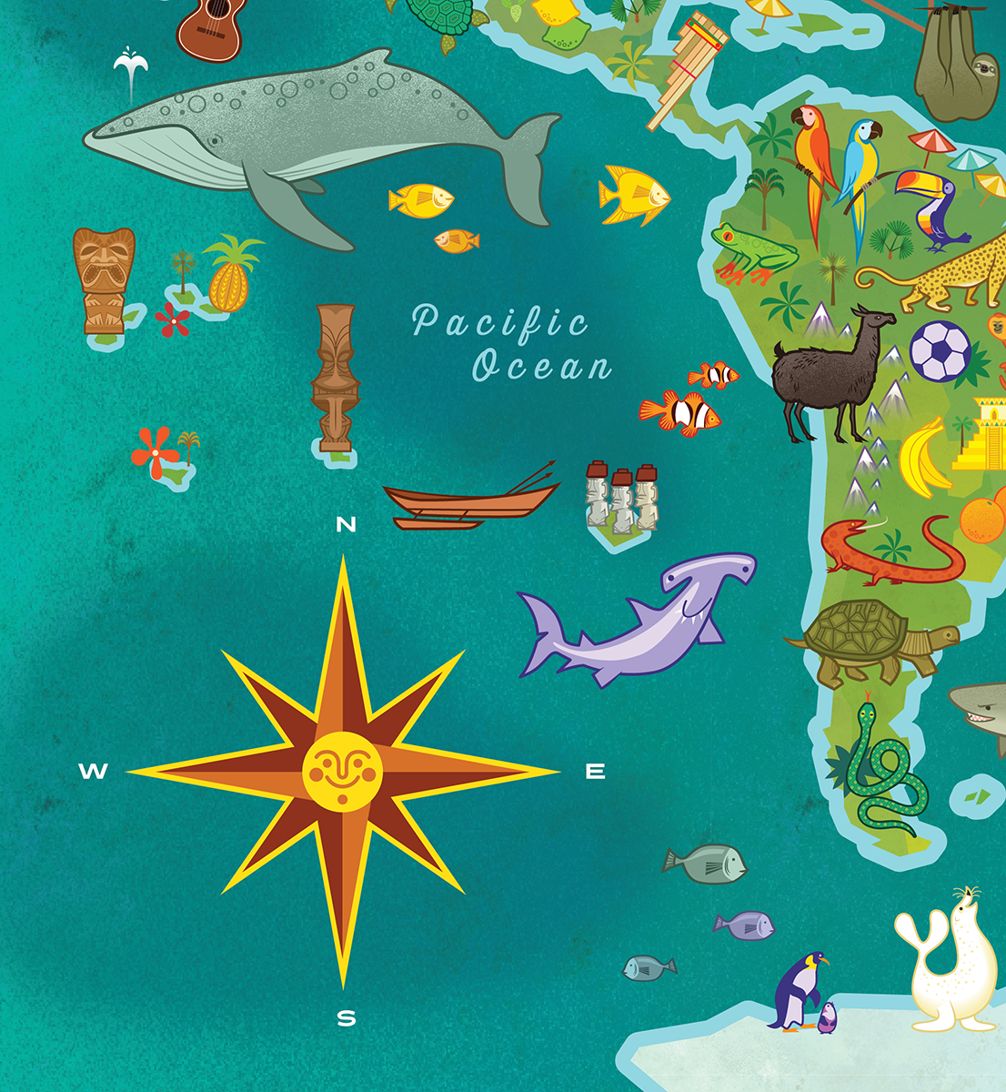 Blue Lobster Puzzles - Wholesale Puzzle - Kids - The World 100 Piece Puzzle5