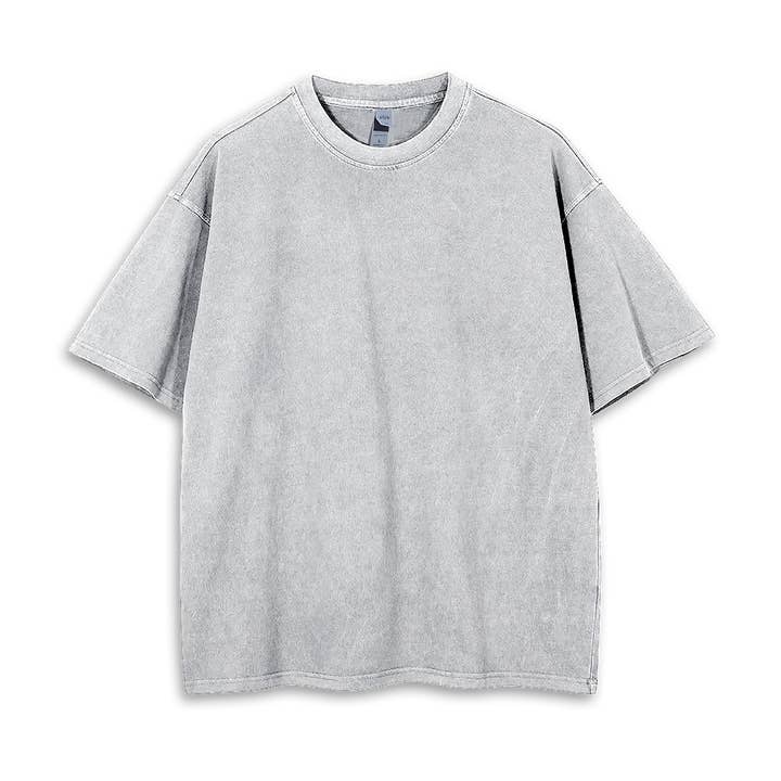 Adult Short Sleeve Drop Shoulder Crewneck Tee - Mineral Wash (MSTDS-209) for wholesale by JS7 Apparel