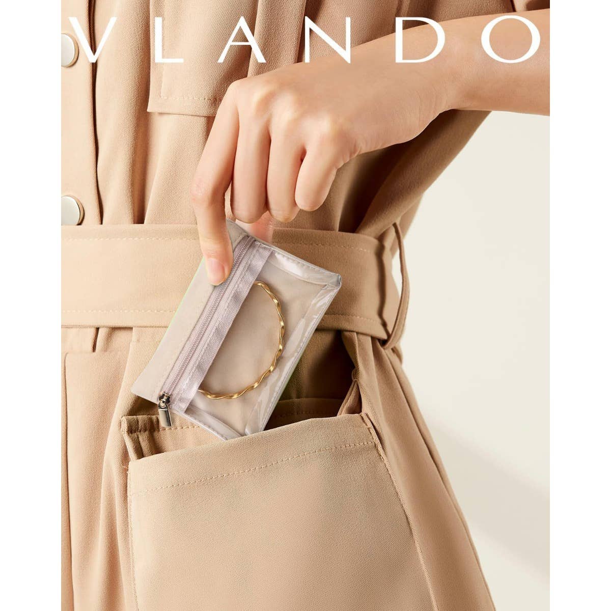 wandf - Wholesale Jewelry Box/Organizer - 6Pcs Portable Jewelry Storage Pouch, Transparent Zipper Bags13