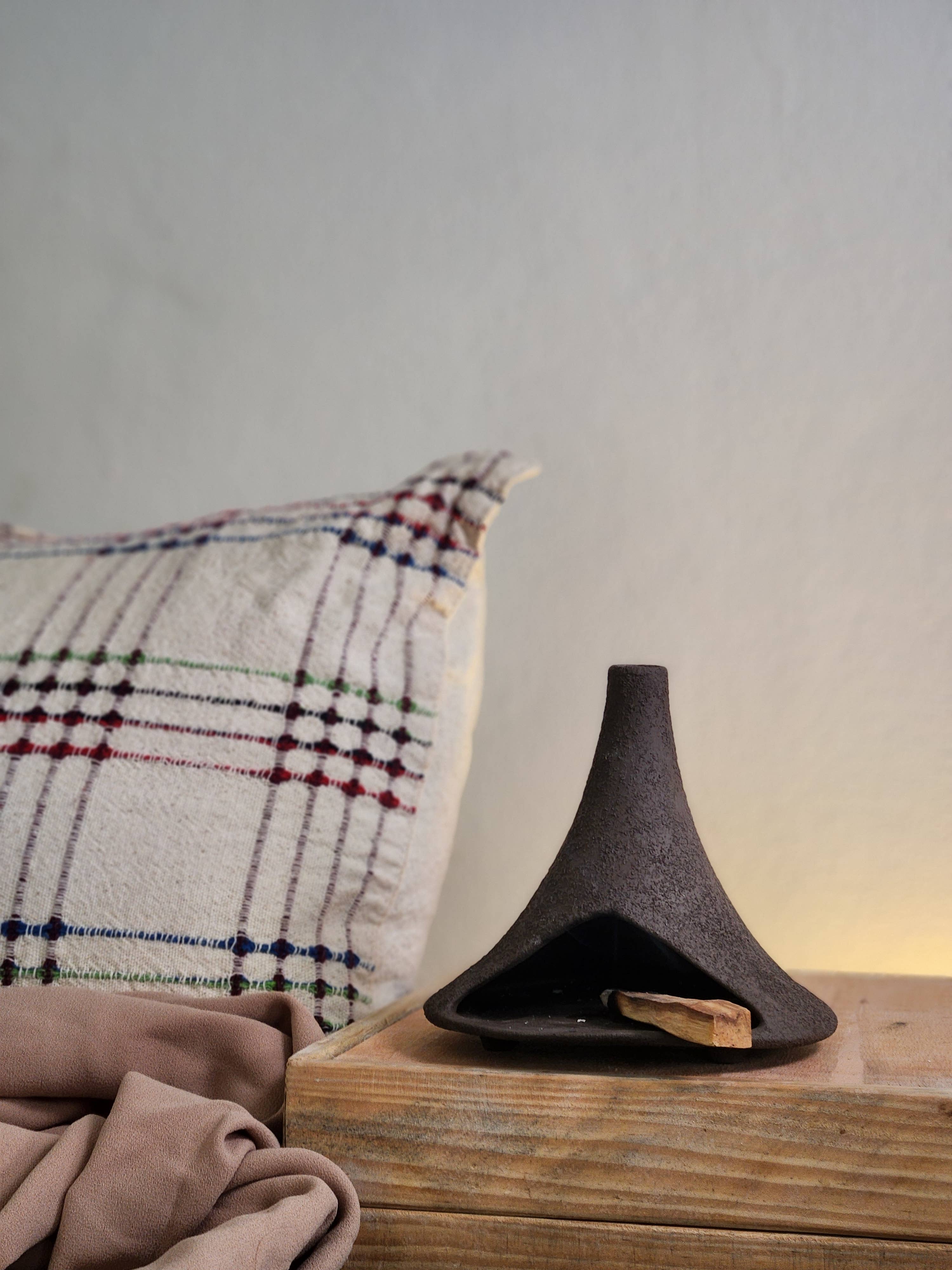 Siesta Studio - Wholesale Wierookhouder - Keramische Palo Santo-brander met bruine textuur6