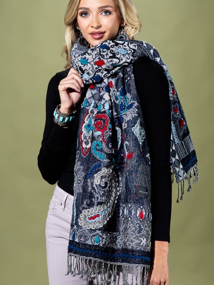 Cachecol de ganga 100% lã por atacado de Marionette