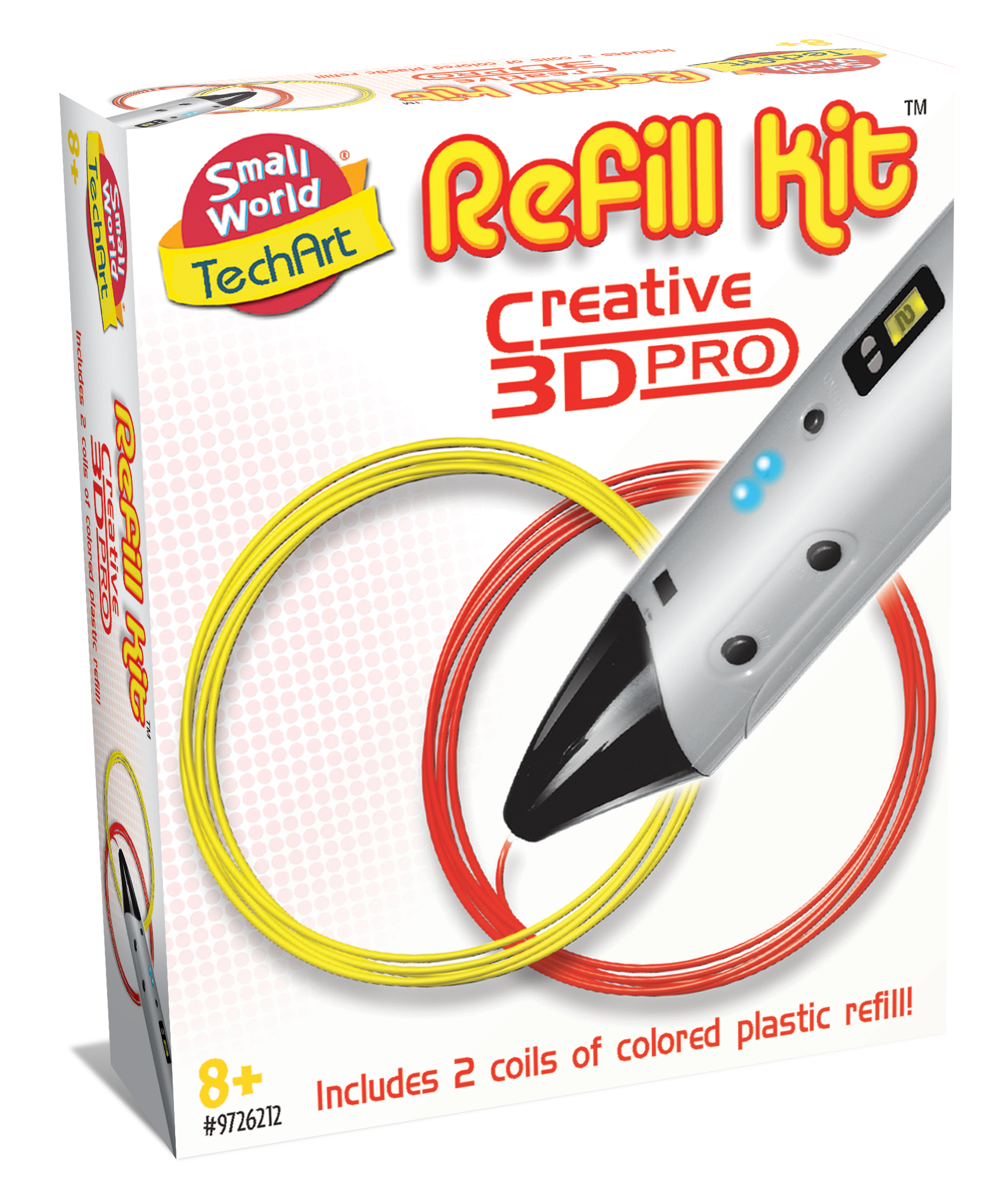 Small World Toys - Wholesale DIY Craft Kit - Kids - 3D Pen Refill (2 Colors - Red & Yellow)1