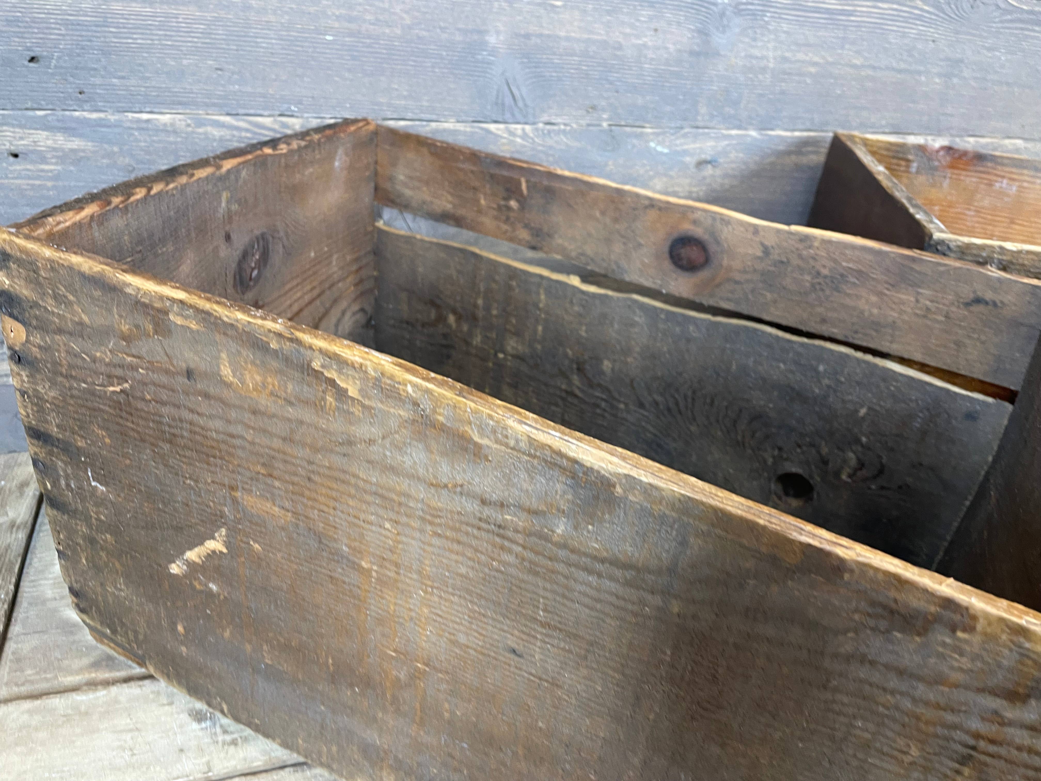 My Amigos Imports - Wholesale Decorative Box - Antique Apple Crate-Vintage-Original-1940's-12x20x11H-Sealed3