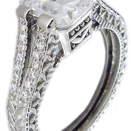 Anillo filigrana plata de ley 600R13666 para venta al por mayor de Zirconmania Wholesale Fashion Jewelry