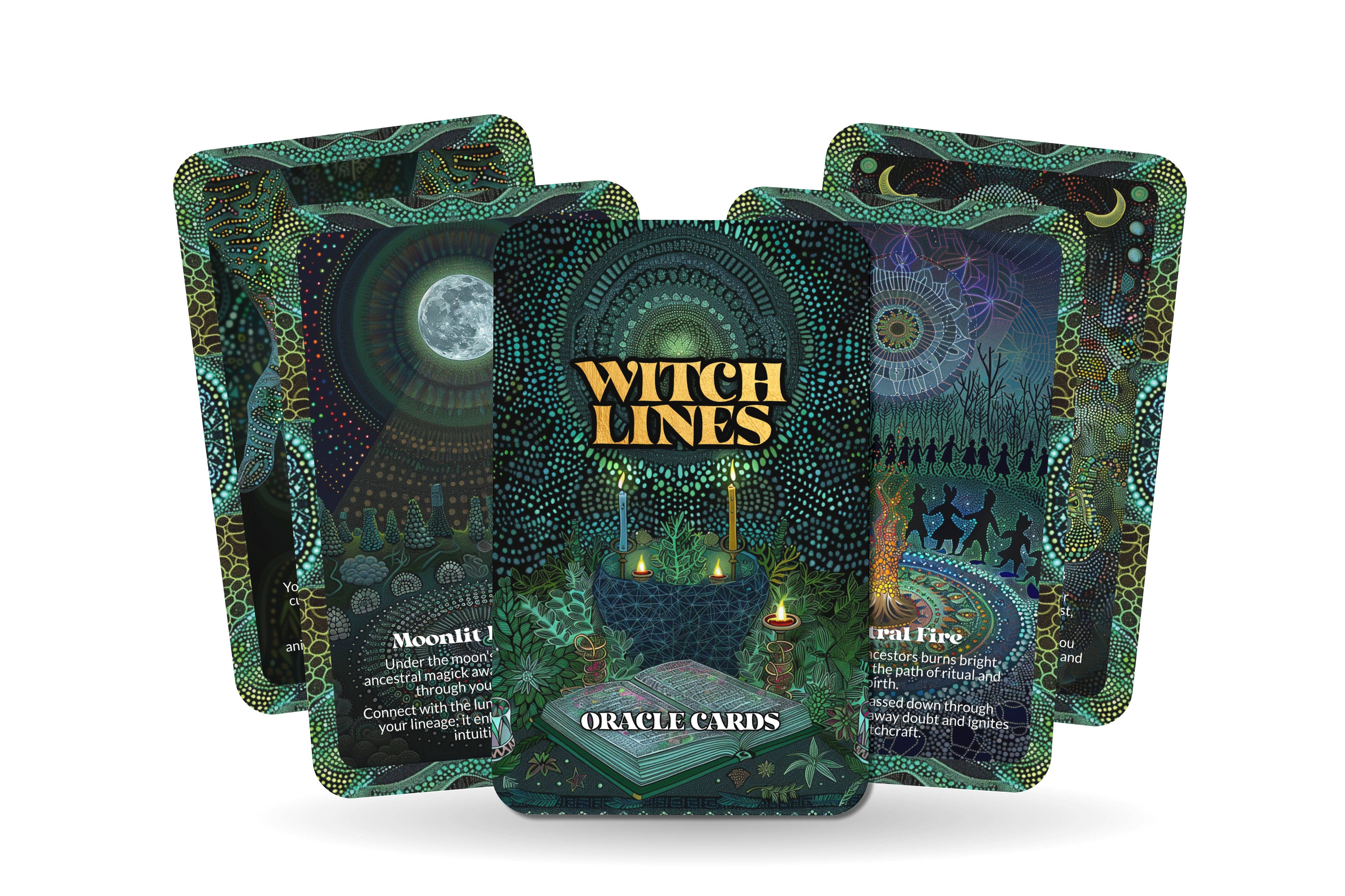 Ibiza Tarot USA - Wholesale Tarot Cards - Witch Lines Ancestral Magick Oracle Deck – 22 Cards5