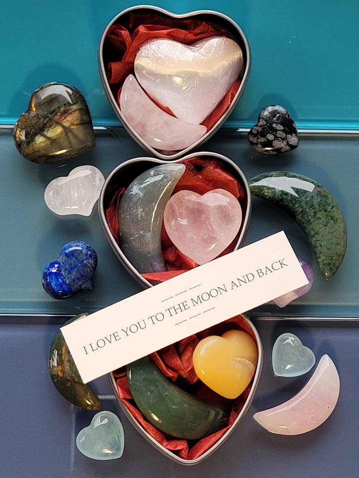 Scatole Regalo a Forma di Cuore "Ti Amo fino alla Luna" per la vendita all'ingrosso da parte di KRISTIN FORD Jewelry With Meaning