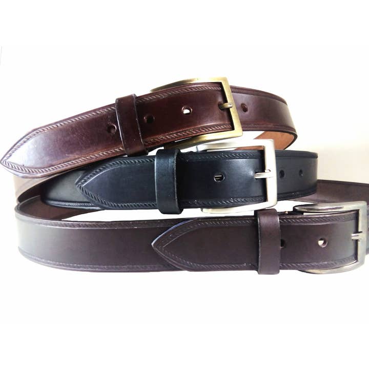 Handgjort läderbälte med ingraverad 3,5 cm rem för wholesale av Creaciones Corpas